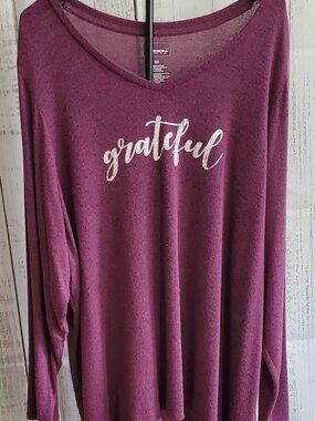 Sonoma Goods For Life Plus Size Sweater for Women "Grateful" Size 3X